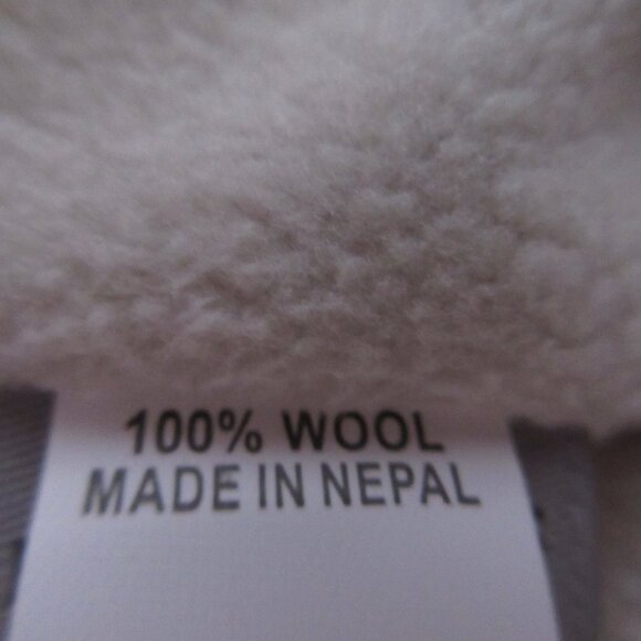 By Many Hands Brecken Beanie Fleece Lined Nepal Wool Hat w/ Pom Pom Tan NWT - Picture 8 of 13